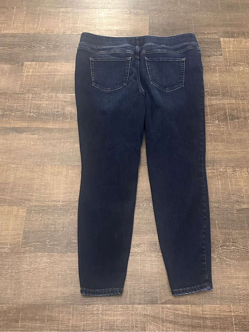Dark Blue Women's Stretch Jeans Classic Slim Fit Size XL - Picture 4 of 6